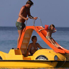 Pedal Boat With Slide Slider Image 2 Water Action Chania Platanias