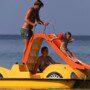 Family Fun on a Pedal Boat with Slide in Platanias