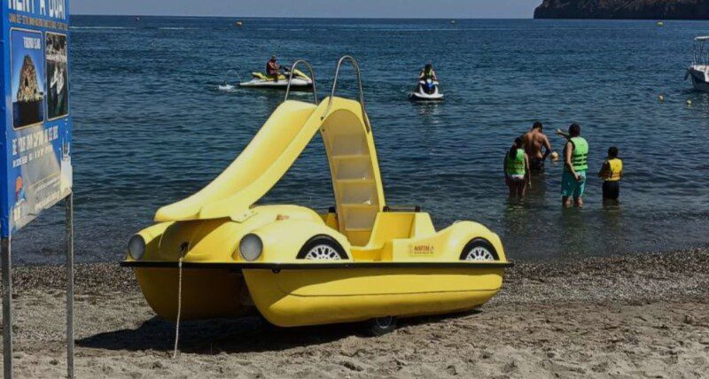 Pedal Boat with Slide Water Action Chania Water Sport Platanias 2